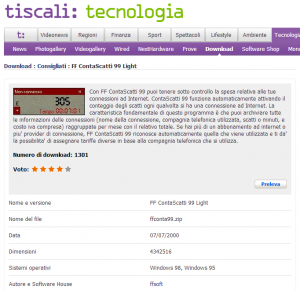 FF ContaScatti 99 — confezione originale